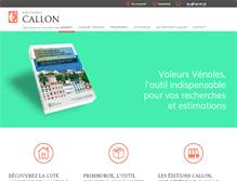 Tablet Screenshot of editions-callon.com